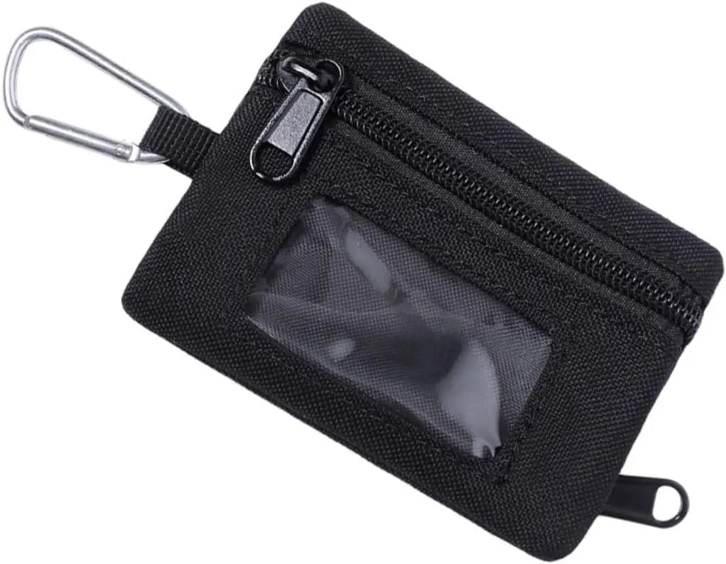 Stainless Steel Nylon Belt Pouch Portable Waist Bag Pouch for Daily Use