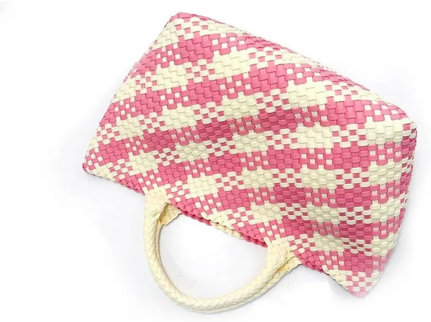 State of Bliss Neoprene Woven Hobo Tote with Top Handle - Spacious Designer Lookalike Tote Bag for Everyday