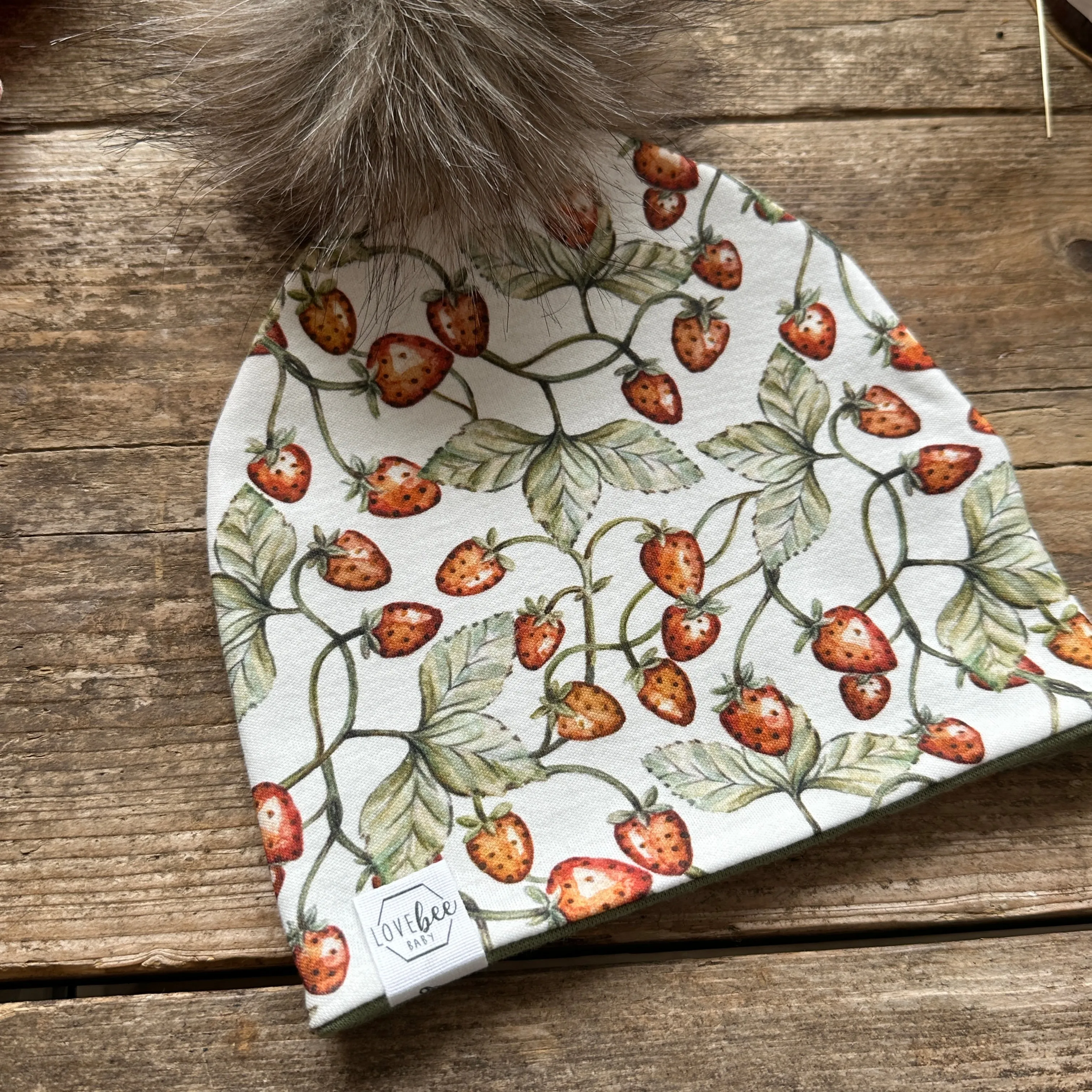 Strawberries Bobble Hat | Ready To Post
