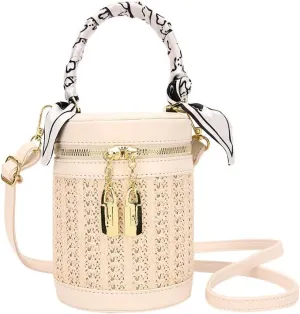 Stylish Christmas Gifts for Women: Vintage Crossbody Handbag & Bucket Tote Bag Makeup Bag  Perfect for Holiday Glam!