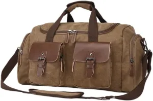 Stylish Garment Duffle Bag for Business Leisure Travel Weekender Overnight Waterproof Waxed Canvas