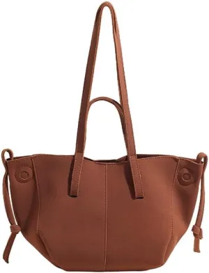 Stylish Large Capacity Suede Tote Bag Top handle Bag Vintage Hobo Bag Shoulder Bag Satchel Purse Shopping Bag for Women