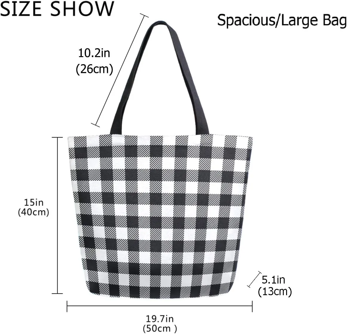 Stylish Print Extra Large Shoulder Tote Bag for Beach Travel Weekender Gym Grocery Shopping