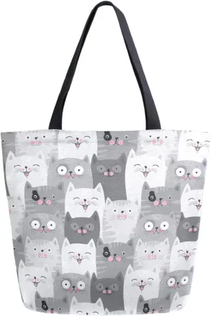 Stylish Print Extra Large Shoulder Tote Bag for Beach Travel Weekender Gym Grocery Shopping