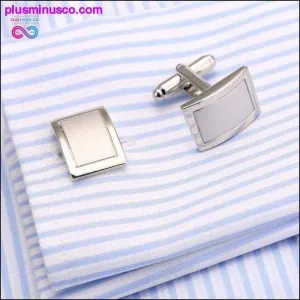 Stylish Square Cuff Links Tie Clip Set