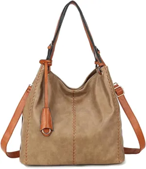 Stylish Tote Bag Handbags Womens Shoulder Bag Leather Totes Vintage Hobo Bags Large Satchel Ladies Crossbody Bag