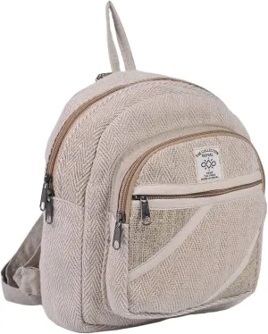 THE COLLECTION ROYAL Himalayan Hemp and Cotton Boho Bohemian Hippie Bag Purse Eco Friendly Mini Daypack Backpack