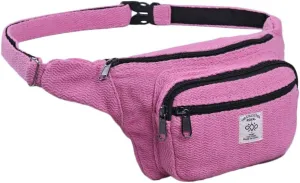 THE COLLECTION ROYAL Himalayan Hemp and Cotton Fanny Pack, Eco-friendly, Boho, Hippie Fanny Pack, Waist Belt, Travel Utility Belt