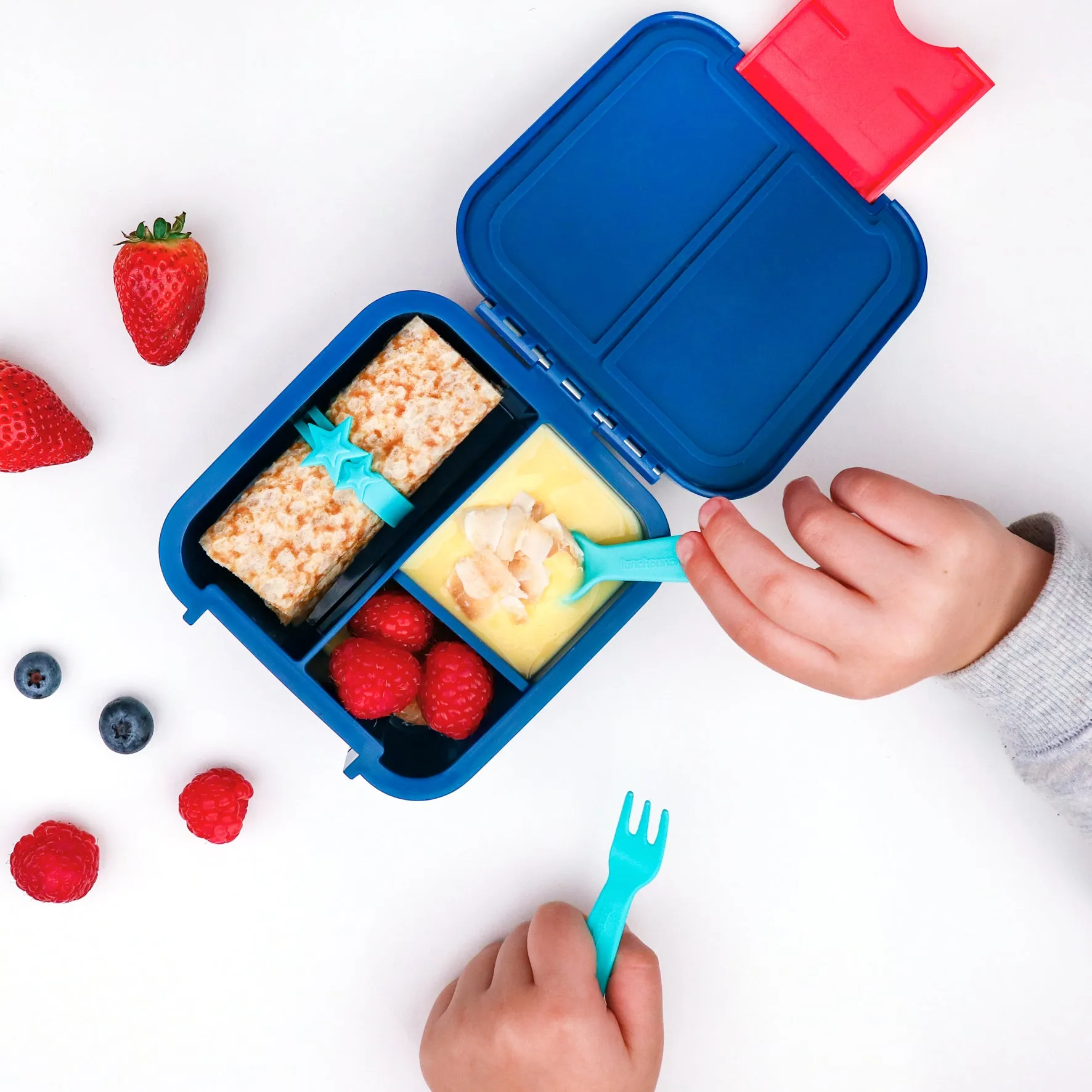The Lunch Punch Silicone Wrap Bands - Blue