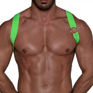 TOF Paris Party Boy Neon Elastic Harness Neon Green