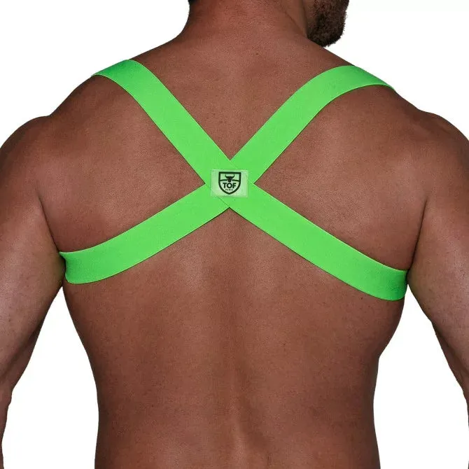 TOF Paris Party Boy Neon Elastic Harness Neon Green