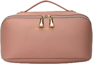 Toiletry Travel Bags  Large Capacity Makeup Organizer for Women, Waterproof Travel Size Toiletries Case with Organized Compartments, Foldable Travel Bag, Ideal for Makeup & Skincare (Pink)