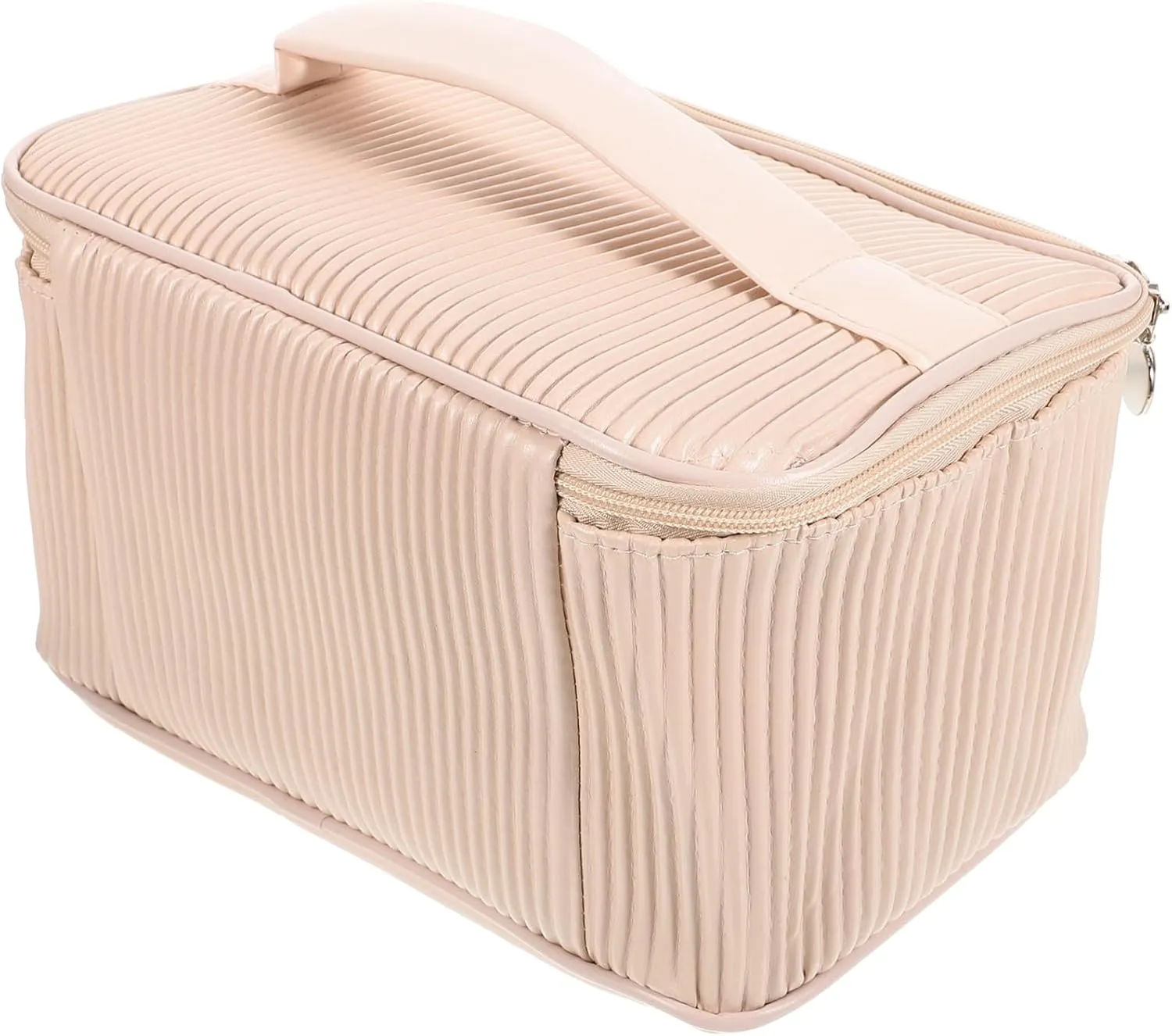 Travel Cosmetic Bag Hanging Makeup Organizer Large Capacity Stylish Leather Make up Bag