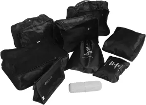 Travel Toiletry Bag 9-piece Set Foldable Luggage Organizer Portable Pouch for Suitcases Women's Luggage Laundry Bag
