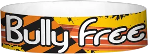 Tyvek® 3/4" x 10" Bully Free Zone pattern wristbands