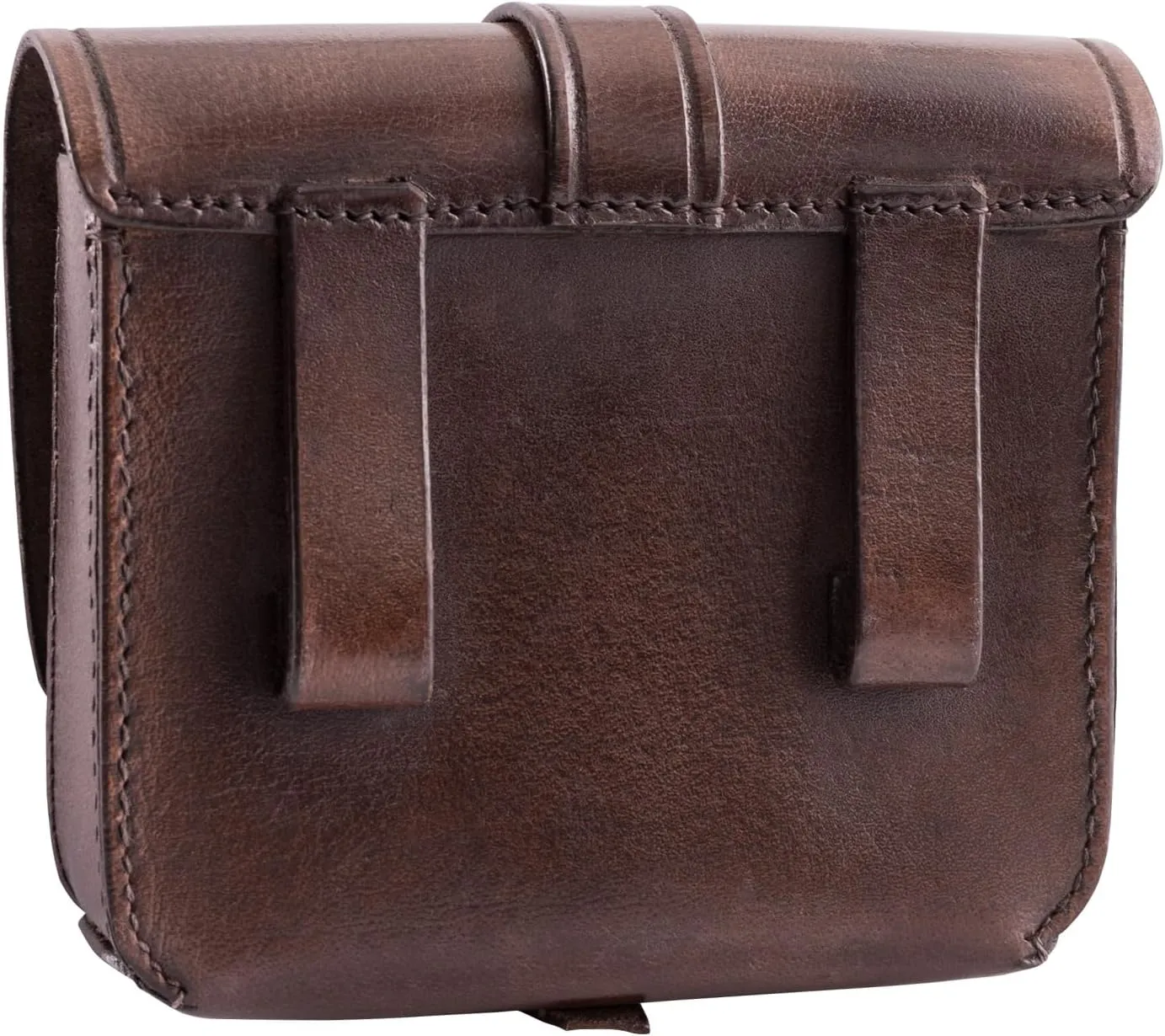 Ulfberth - Small Medieval Belt Bag  made of real buffalo leather  fanny pack for men and women - for Reenactment, Medieval and Ren fais, Larp (Dark Brown)