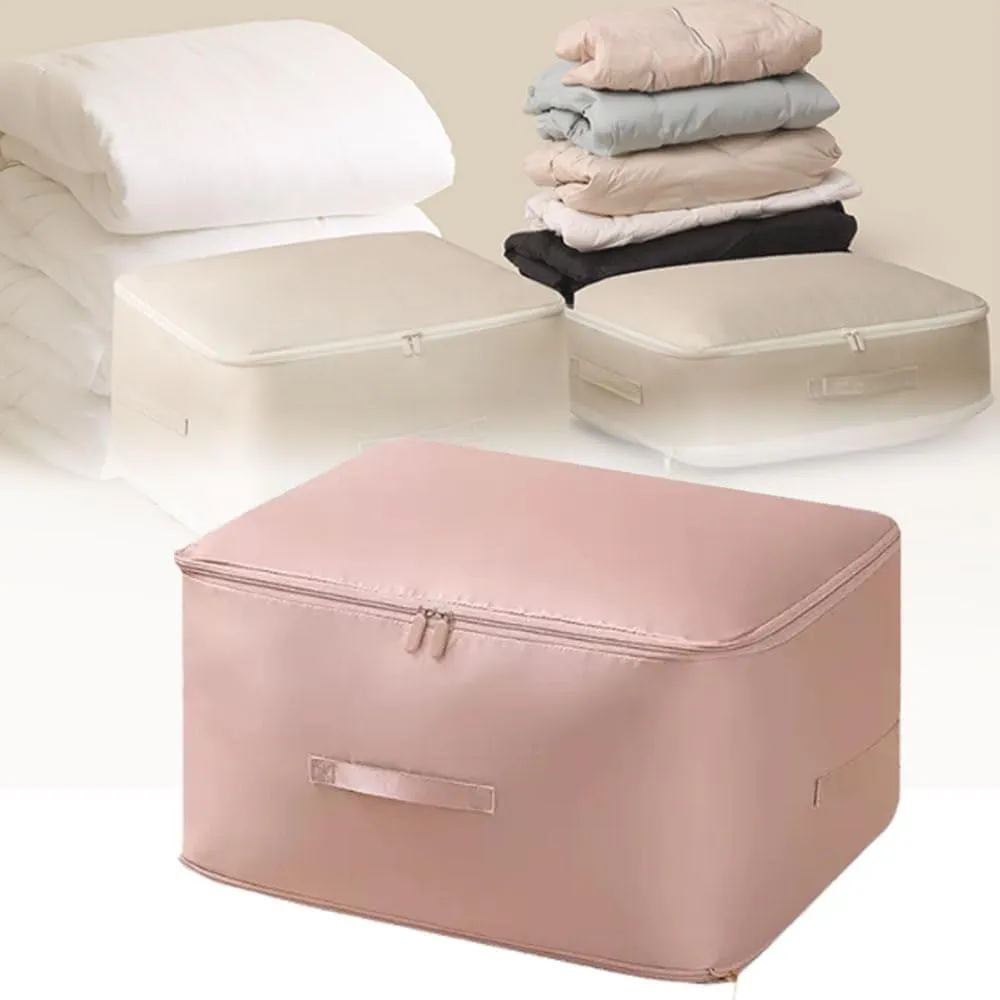 Ultra Space Saving Self Compression Organizer, Self Compression Moving Organizer Bags, 2024 New Heavy Duty Moving Bags Space Saving Self Compression Organizer for Comforters (Pink, X-Large)