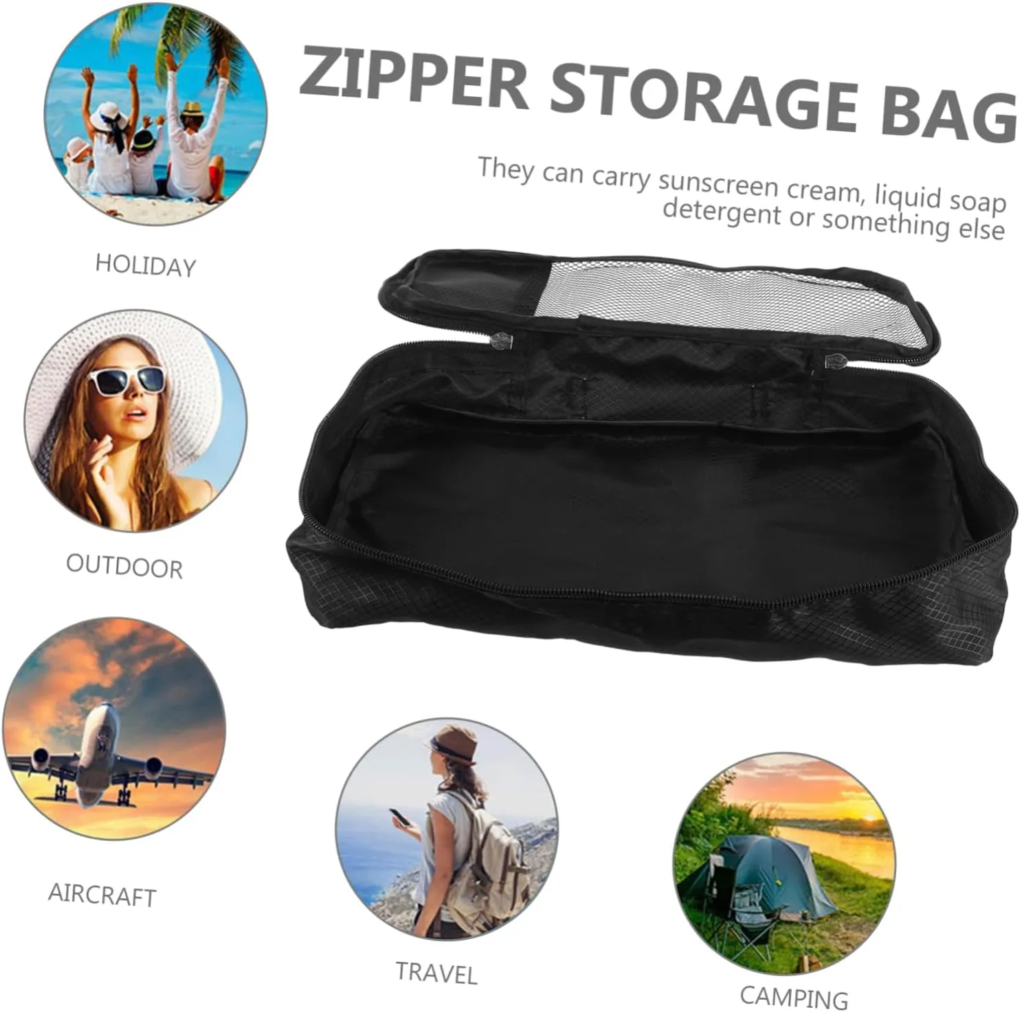 VALICLUD Suitcase Mesh Bag Travel Organizer Luggage Packing Cubes Packing Cubes for Travel Organizers for Luggage