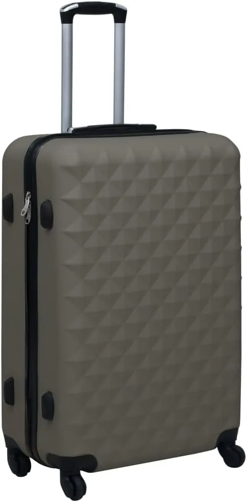 vidaXL Hardcase Trolley Suitcase - Durable ABS Plastic - Security Lock - Four 360-Degree Castors - Lightweight and Spacious - Anthracite