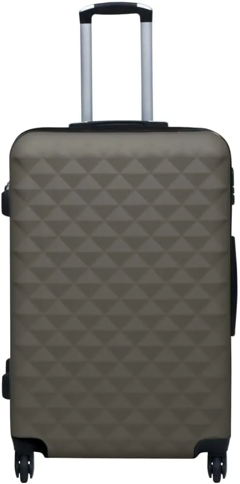 vidaXL Hardcase Trolley Suitcase - Durable ABS Plastic - Security Lock - Four 360-Degree Castors - Lightweight and Spacious - Anthracite