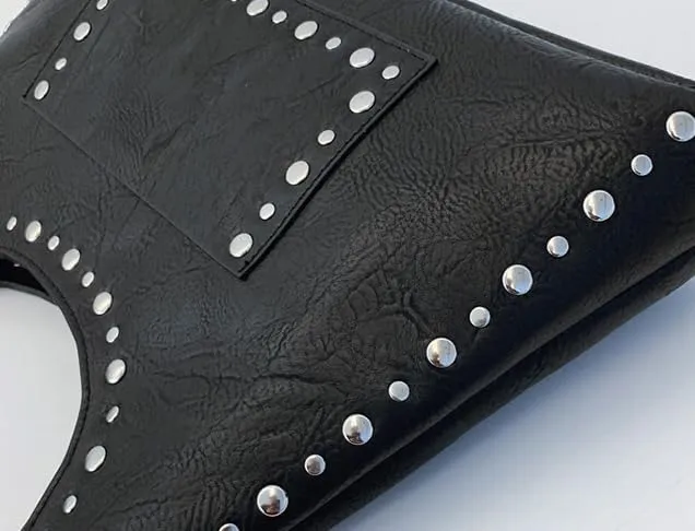 Vintage Riveted Shoulder Bag Vintage Tote Bag Studded Purses for Women Y2K Purse Stylish Hobo Bag Work Bag 2025