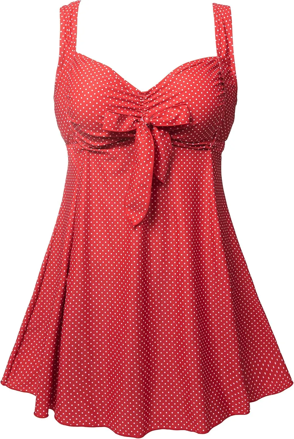 wantdo Women's Plus Size One Piece Swimsuit U Back Tummy Control Bathing Suit Recycled Eco-Friendly Swim Dress