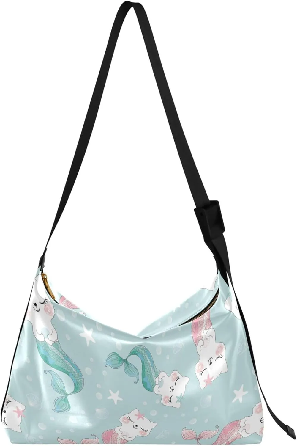 Watercolor Leopard Skin Brown Ladies Leather Purses Hobo Women's Large Purse Stylish Animal Print Designer Hobo Bags