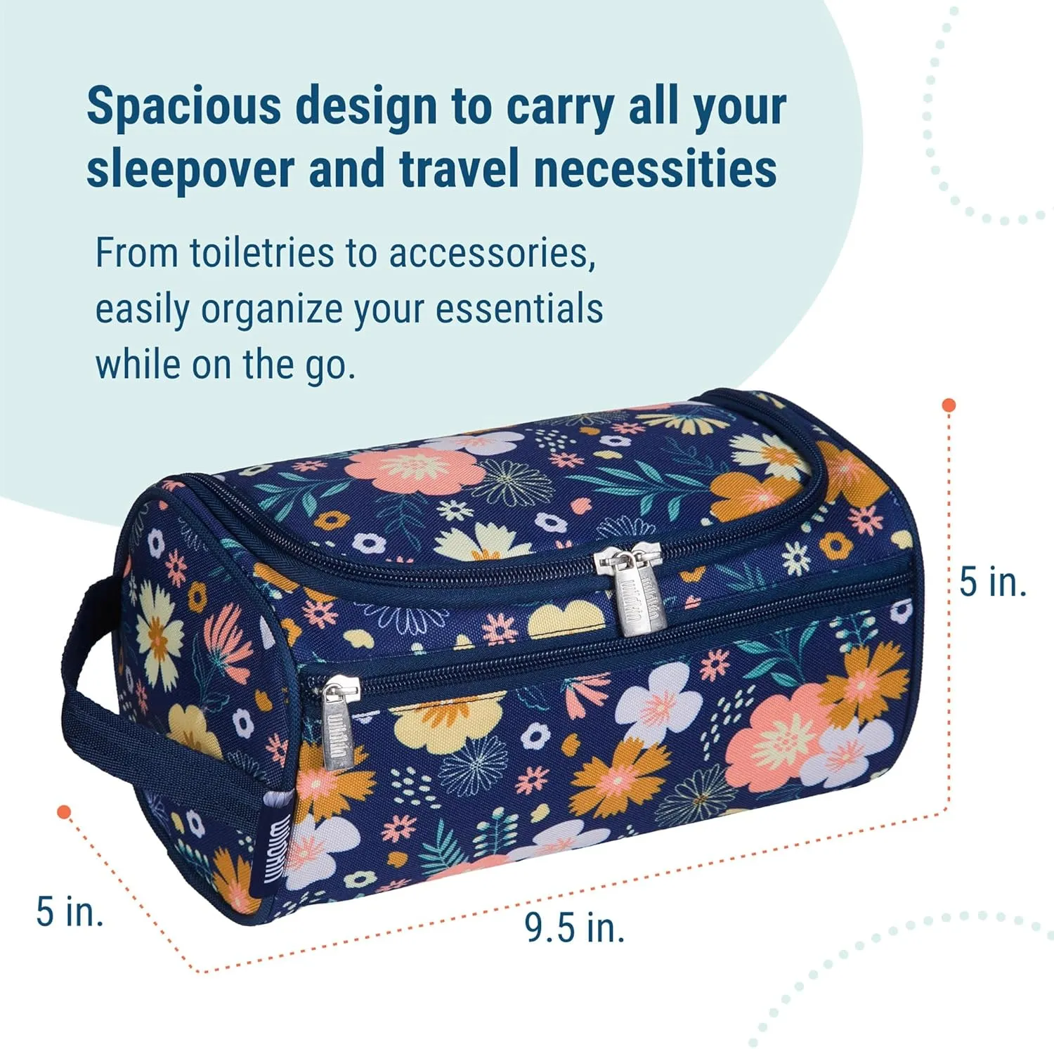 Wildkin Toiletry Bag for Boys and Girls, Ideal for School, Weekend, or Overnight Travel