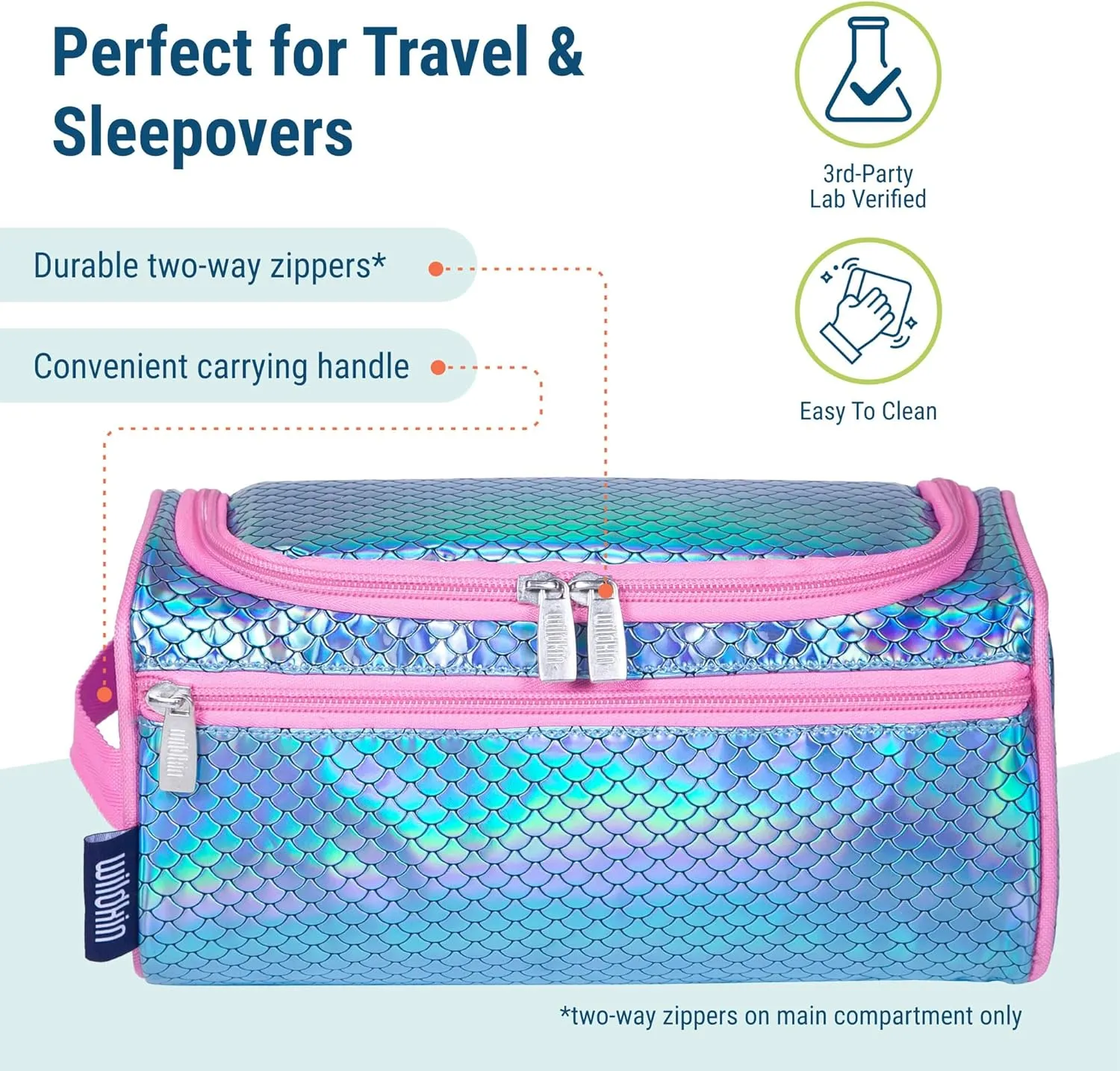 Wildkin Toiletry Bag for Boys and Girls, Ideal for School, Weekend, or Overnight Travel