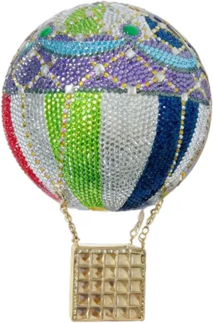 Women Luxury Rhinestone Evening Bag Balloon Crystal Clutch Purse Stylish Handbag for Concert Festival Celebration