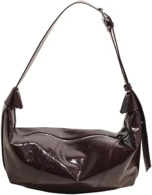 Women Stylish Shoulder Bag PU Large Capacity Dumpling Bag Crossbody Bag Hobo Bag Vintage Purse Satchel Bag Work Bag
