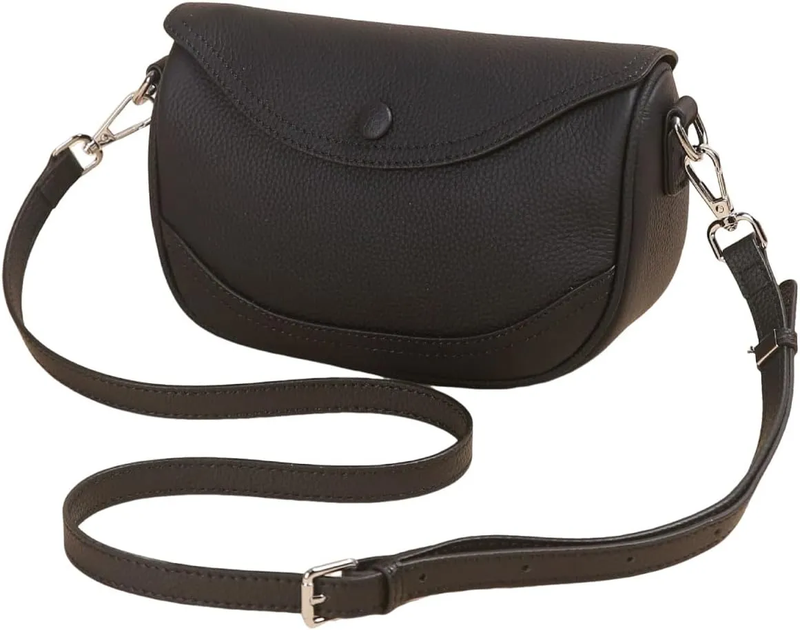 Women's Crossbody Bag Genuine Leather Shoulder Bags Small Satchel Purse Simple Handbag
