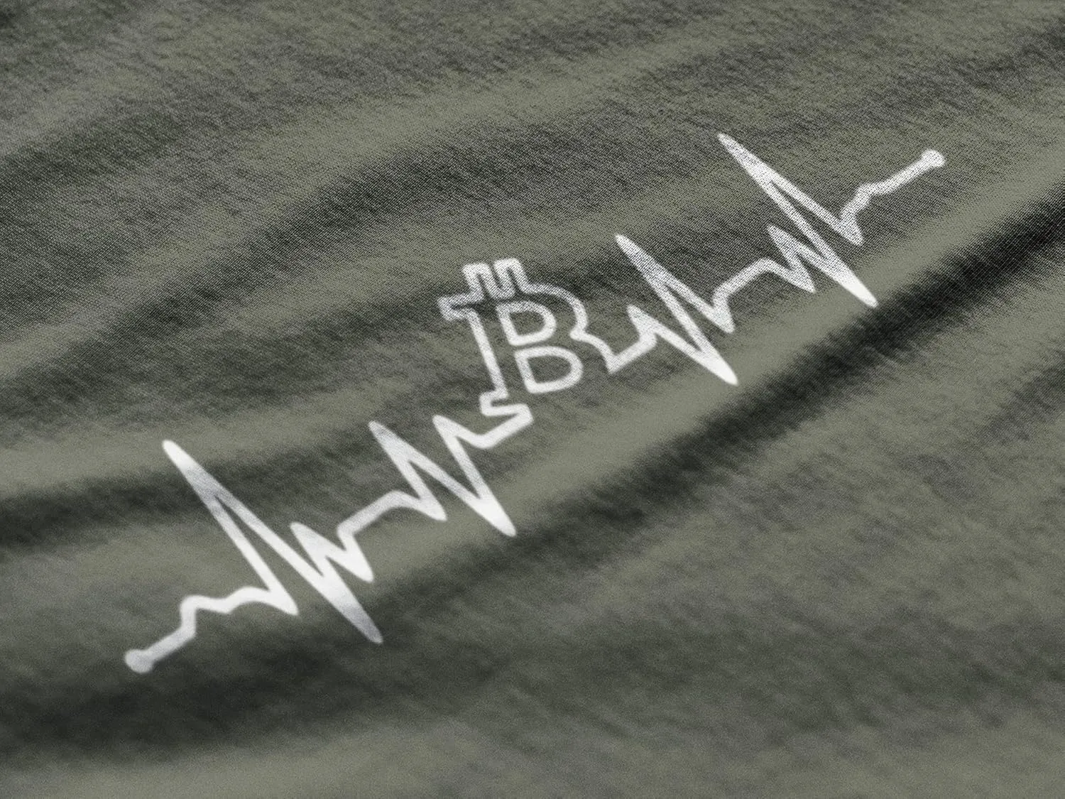 Women's Graphic T-Shirt Organic Bitcoin Heartbeat BTC HODL Crypto Eco-Friendly Ladies Limited Edition Short
