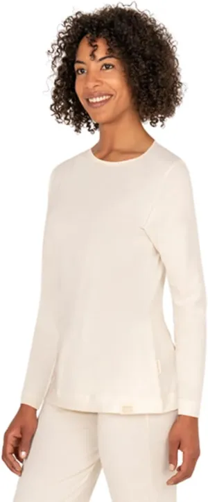 Womens Long Sleeve 100% Organic Cotton Chemical-Free White Breathable Hypoallegenic Eco-Friendly