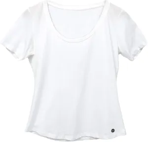 Womens Organic T Shirt White | Fair Trade Scoop Neck Tee | Certified Organic 100% Cotton Shirt - Eco Friendly