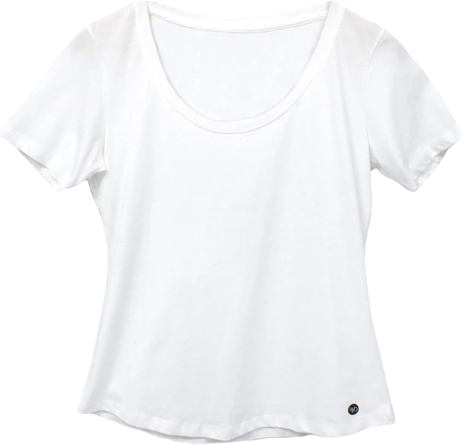 Womens Organic T Shirt White | Fair Trade Scoop Neck Tee | Certified Organic 100% Cotton Shirt - Eco Friendly