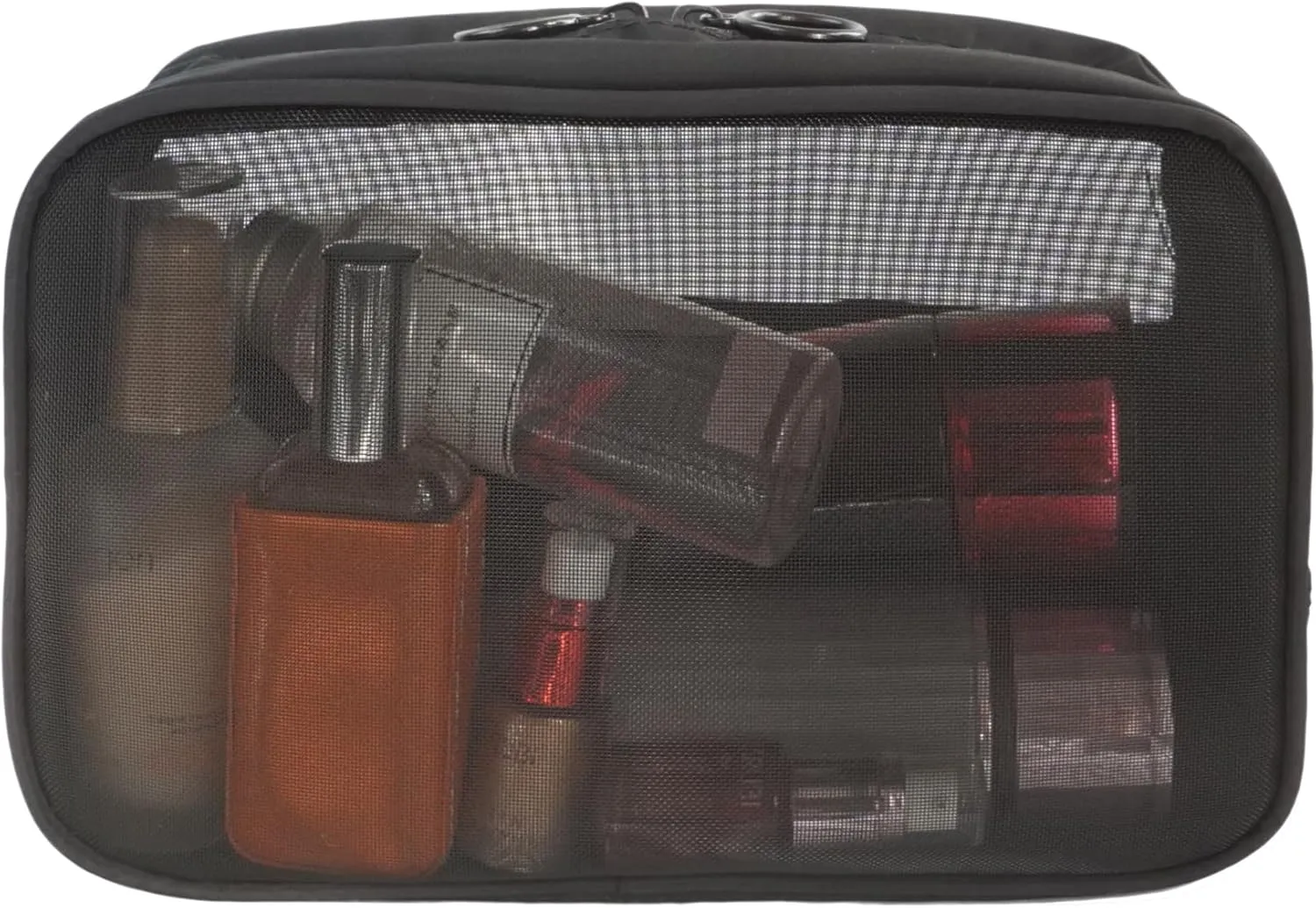 YunZh Mesh Makeup BagCosmetic BagSmall Travel Kit Storage Pouch Clear Portable Toiletry Bags Set for Women Girl