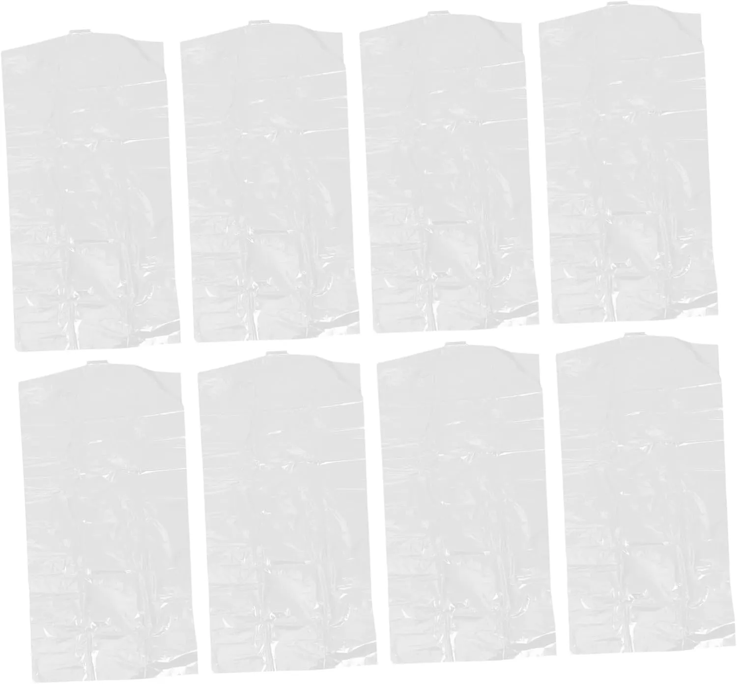 Zerodeko 30Pcs Transparent Garment Bags for Closet Storage Clothing Covers for Coats Suits Dresses and Uniforms Reusable for Home and Travel Use