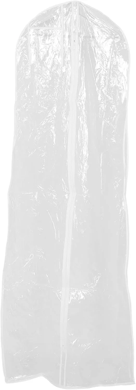Zerodeko Dustproof Wedding Gown Bag Large Storage Cover for Bridal Dresses Formal Outfits and Dance Costumes