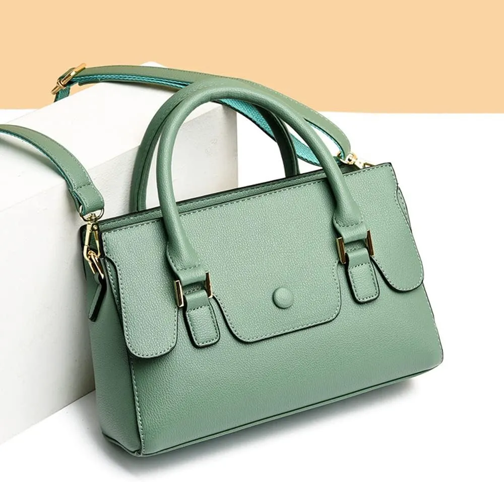 ZiMing Handbags for Women Top Handle Handbag Vegan Leather Satchel Medium Tote Bags Shoulder Bag Crossbody Bag Ladies Purses